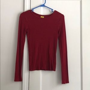 Basic red long sleeve